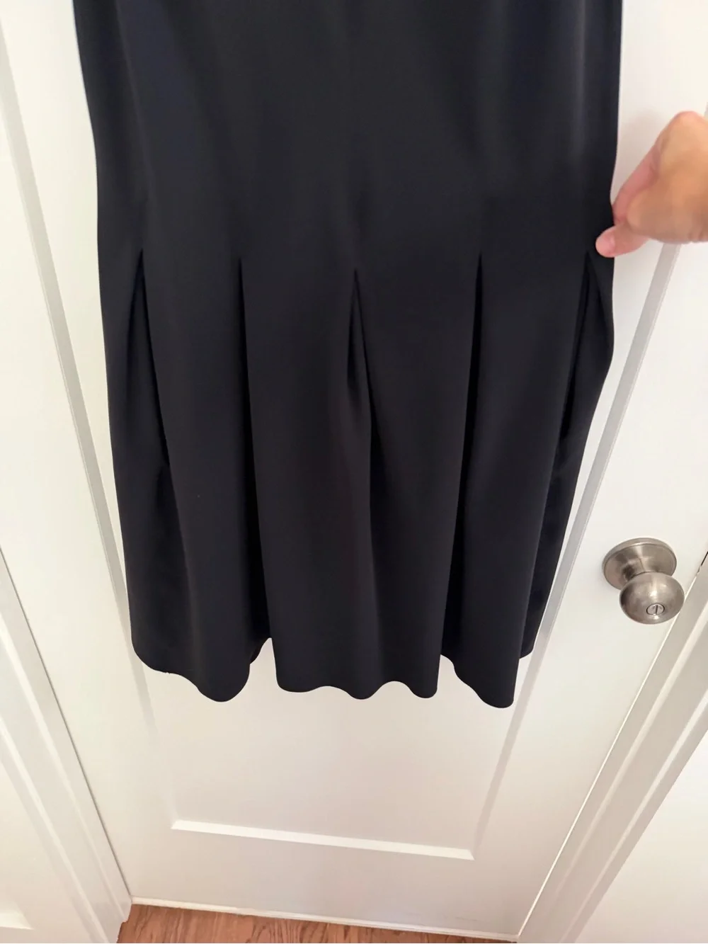 Lululemon Black Sleeveless Pleated Fit & Flare Dress | Size 8
